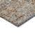 5' X 8' Coral Terra Cotta And Beige Floral Washable Indoor Outdoor Area Rug