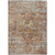 5' X 8' Coral Terra Cotta And Beige Floral Washable Indoor Outdoor Area Rug