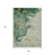 5' X 8' Emerald And Gold Abstract Washable Indoor Outdoor Area Rug