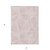 5' X 8' Blush And Pink Geometric Washable Indoor Outdoor Area Rug