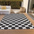 3' X 5' Black And Ivory Polka Dot Washable Indoor Outdoor Area Rug - Black, Ivory