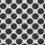 3' X 5' Black And Ivory Polka Dot Washable Indoor Outdoor Area Rug - Black, Ivory