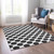 3' X 5' Black And Ivory Polka Dot Washable Indoor Outdoor Area Rug - Black, Ivory