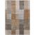 5' X 8' Chocolate And Gray Striped Washable Indoor Outdoor Area Rug