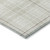 3' X 5' Ivory Beige And Brown Plaid Washable Indoor Outdoor Area Rug