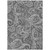 3' X 5' Gray Charcoal And Ivory Paisley Washable Indoor Outdoor Area Rug