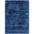 5' X 8' Blue And Charcoal Floral Washable Indoor Outdoor Area Rug