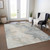 3' X 5' Beige Khaki And Gray Abstract Washable Indoor Outdoor Area Rug