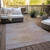 3' X 5' Merlot And Beige Abstract Washable Indoor Outdoor Area Rug
