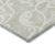 5' X 8' Beige And Ivory Damask Washable Indoor Outdoor Area Rug