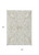 5' X 8' Beige And Ivory Damask Washable Indoor Outdoor Area Rug