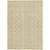 5' X 8' Gold And Beige Ogee Washable Indoor Outdoor Area Rug