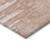3' X 5' Terra Cotta Salmon And Copper Abstract Washable Indoor Outdoor Area Rug