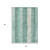 5' X 8' Pale Aqua And Teal Blue Striped Washable Indoor Outdoor Area Rug