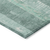 5' X 8' Pale Aqua And Teal Blue Striped Washable Indoor Outdoor Area Rug