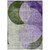 5' X 8' Lavender Purple And Green Geometric Washable Indoor Outdoor Area Rug