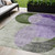 5' X 8' Lavender Purple And Green Geometric Washable Indoor Outdoor Area Rug