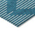 5' X 8' Teal Blue And Ivory Geometric Washable Indoor Outdoor Area Rug Transitional Style - Teal Blue, Ivory Color