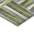3' X 5' Green Gray And Ivory Geometric Washable Indoor Outdoor Area Rug