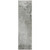 8' Gray And Off White Abstract Washable Indoor Outdoor Runner Rug