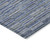 3' X 5' Navy Blue And Denim Blue Striped Washable Indoor Outdoor Area Rug - Navy Blue, Denim Blue