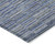 3' X 5' Navy Blue And Denim Blue Striped Washable Indoor Outdoor Area Rug