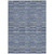 3' X 5' Navy Blue And Denim Blue Striped Washable Indoor Outdoor Area Rug