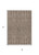 3' X 5' Brown And Ivory Geometric Washable Indoor Outdoor Area Rug - 880016668094