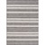 5' X 7' Gray And Ivory Striped Indoor Outdoor Area Rug
