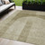 5' X 8' Taupe Beige And Tan Geometric Washable Indoor Outdoor Area Rug Transitional Style - Taupe, Beige, Tan Color