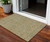 3' X 5' Orange Blue And Green Floral Washable Indoor Outdoor Area Rug
