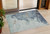 3' X 5' Pale Aqua And Taupe Abstract Washable Indoor Outdoor Area Rug