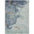 3' X 5' Pale Aqua And Taupe Abstract Washable Indoor Outdoor Area Rug