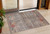 3' X 5' Gray Tan And Terra Cotta Floral Washable Indoor Outdoor Area Rug
