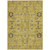 3' X 5' Gold Wheat And Gray Oriental Washable Indoor Outdoor Area Rug