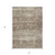 5' X 8' Brown Beige And Taupe Abstract Washable Indoor Outdoor Area Rug Transitional Style - Brown, Beige, Taupe Color