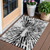 3' X 5' Ivory Black And Gray Abstract Washable Indoor Outdoor Area Rug