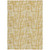 3' X 5' Gold Brown And Beige Abstract Washable Indoor Outdoor Area Rug - 608219058081