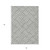 3' X 5' Gray And Ivory Geometric Washable Indoor Outdoor Area Rug - 608219063283