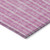 5' X 8' Blush And Ivory Striped Washable Indoor Outdoor Area Rug