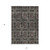 5' X 8' Gray And Black Floral Medallion Washable Indoor Outdoor Area Rug
