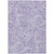 5' X 8' Lavender Purple And Ivory Paisley Washable Indoor Outdoor Area Rug