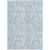 5' X 8' Sky Blue And Ivory Tribal Washable Indoor Outdoor Area Rug