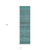2' X 8' Turquoise Striped Washable Indoor Outdoor Runner Rug