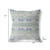 16" X 16" Light Beige Blown Seam Paisley Indoor Outdoor Throw Pillow