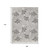 9' X 12' Gray Black And Ivory Palm Leaf Indoor Outdoor Area Rug
