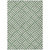 5' X 8' Green And Ivory Geometric Washable Indoor Outdoor Area Rug - Green, Ivory