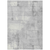 3' X 5' Gray And Silver Geometric Washable Indoor Outdoor Area Rug