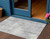 3' X 5' Gray And Silver Geometric Washable Indoor Outdoor Area Rug
