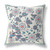 20" x 20" Off White Peacock Blown Seam Floral Indoor Outdoor Throw Pillow Premium Quality